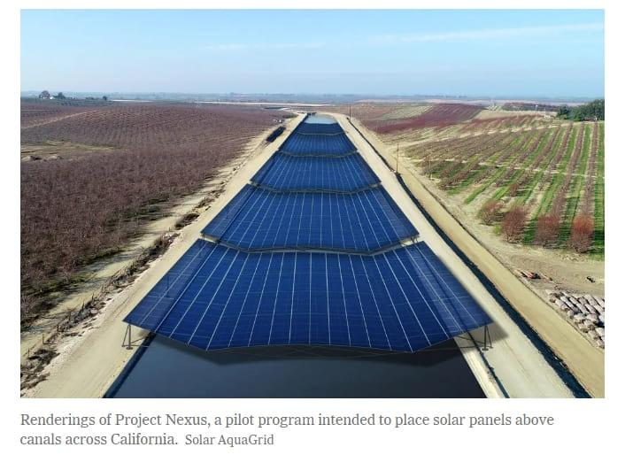 캘리포니아의 수로를 태양열 패널로 덮는 프로젝트 VIDEO: California Wants to Cover Its Canals With Solar Panels