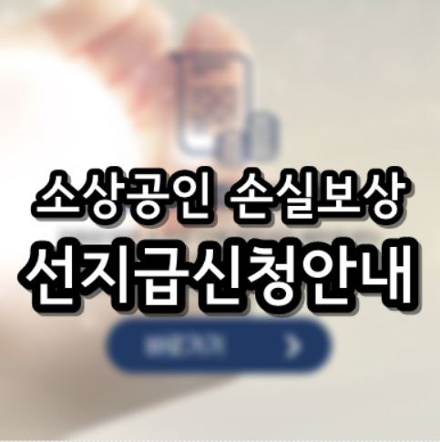 소상공인 손실보상 선지급 신청 대상 지급액은?