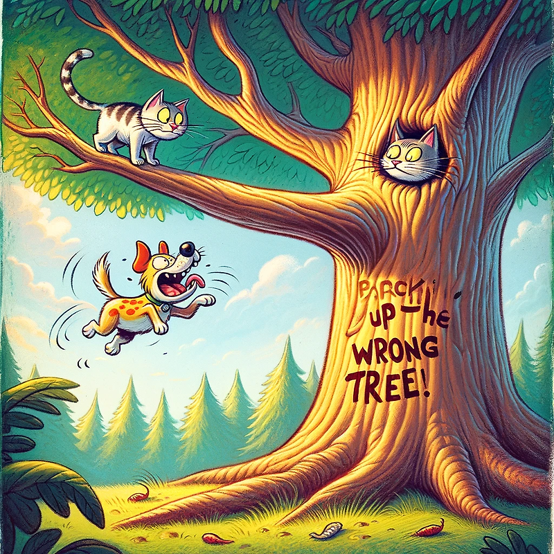 미드에 나오는 영어표현 익히기 'Barking up the wrong tree'