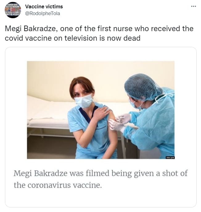 작년 코로나 백신 첫 접종 TV 출연 조지아 간호사 사망  ㅣ 유명 유튜버 '호주사라' 백혈병 사망 27-year-old Georgian nurse in intensive care unit after AstraZeneca vaccine in Akhaltsikhe
