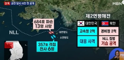 공산주의자 문재인이 꽁꽁 숨겨 놓은 '제2연평해전' 교전 사진.... 20년 만에 첫 공개