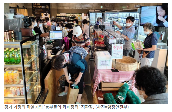 [행정안전부] 마을기업, 마을마다 하나씩…10년간 1556개→3500개 확대