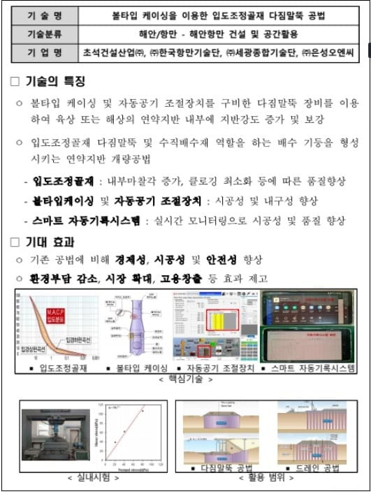 해수부, 해양수산 신기술(NET) 10개 기술 선정...가점 부여 등 혜택