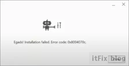 엣지, 크롬, 파이어폭스 다운로드 설치 오류 0x8004070c, 0x8004071c