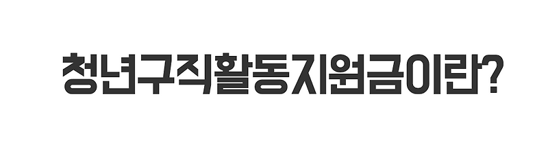 청년구직활동지원금 정리!! 같이알아봐요!