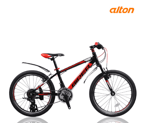 알톤스포츠 알루미늄 MTB자전거 라피카2.2V 22인치 시마노21단 MTB 자전거, 옵션1.알톤 라피카 2.2V 22인치 블랙+레드