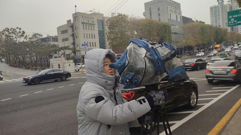 짧은 시간에 여러 포인트를 나눠서 취재하는 날씨