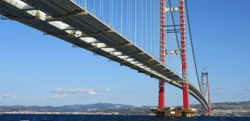 DL이앤씨, 터키 차나칼레 1915 교량 상판 시공 완료 VIDEO: DL E&C begins installation of top plate for Çanakkale 1915 Bridge in Turkey