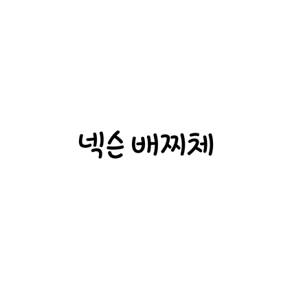 [손글씨체]넥슨 배찌체 무료 다운로드(제작 : 넥슨)