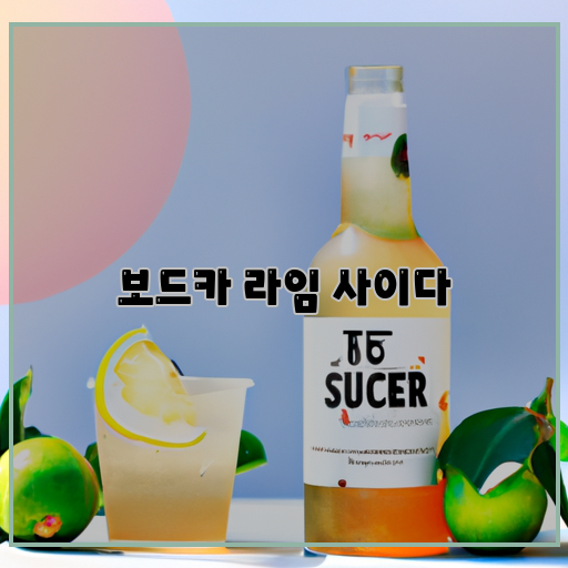 상큼한 여름 맛, 보드카 라임 사이다! 특별한 레시피 공개!