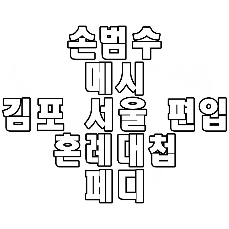 손범수 메시 김포 서울 편입 혼례대첩 페디
