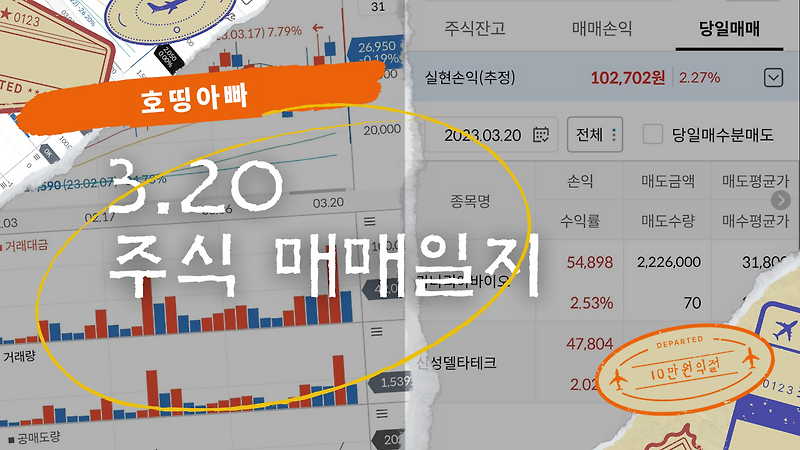 3.20 주식매매일지 (카나리아바이오,신성델타테크)