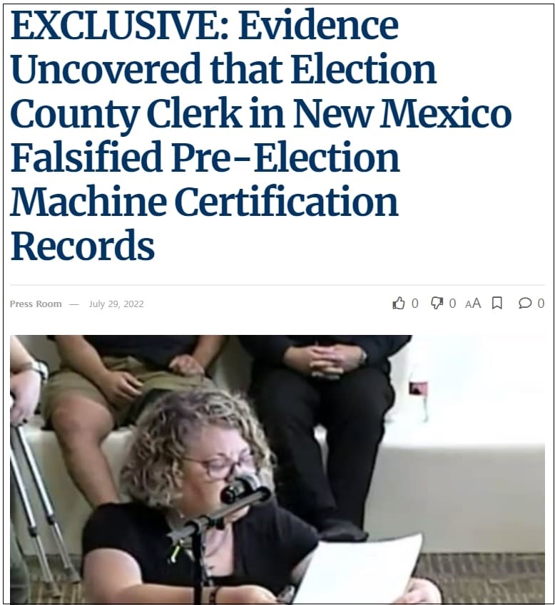 [드디어 베일 벗어지는 미 선거 부정투개표] 내부고발 터졌다!...선거장비 인증 기록 위조 ㅣ드디어 도미니온 선거 장비 포렌식 감사 한다 EXCLUSIVE: Evidence Uncovered that Election County Clerk in New Mexico..