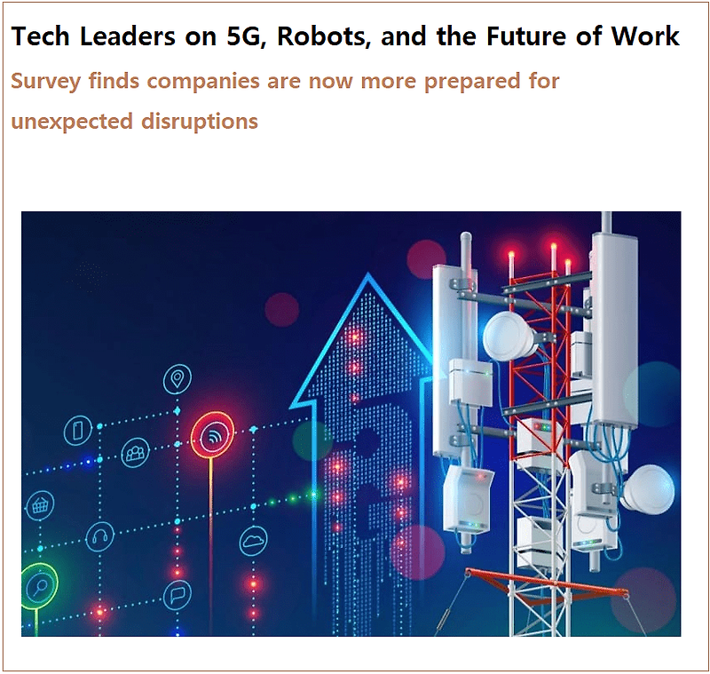 오늘날의 기술 리더들은 무엇에 대해 우려하고 있나?  VIDEO:Tech Leaders on 5G, Robots, and the Future of Work