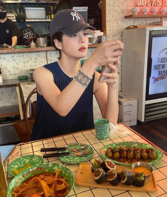채림, 싱글맘의 화려한 외출!.. 민소매 속 탄탄 팔근육은 '반전'