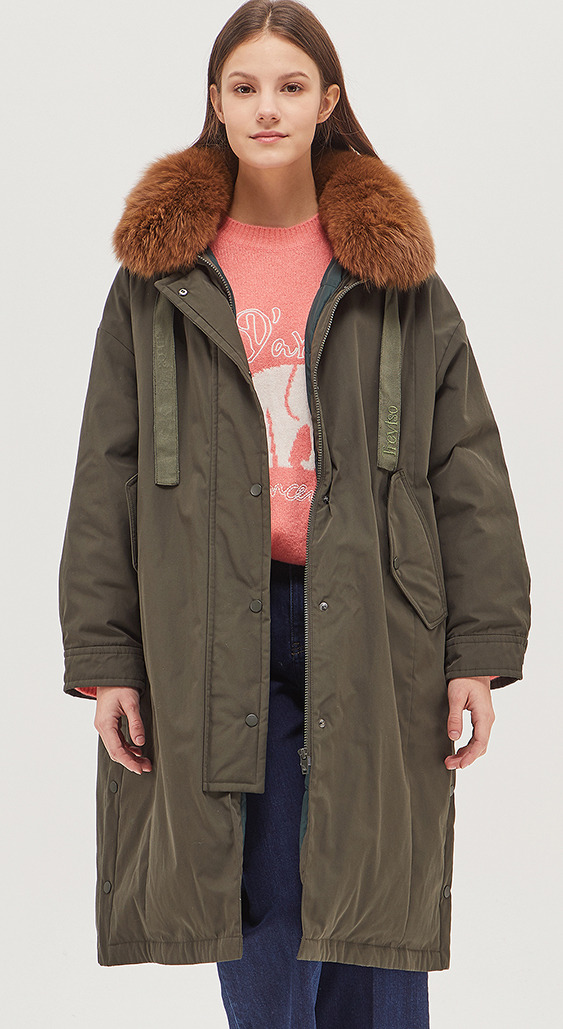 사고싶은 옷 BAPD59061KA 2020 WINTER 폭스 카라 구스다운 점퍼