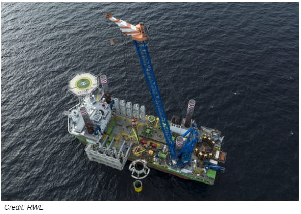 독일 해상 풍력 발전소에 설치된 세계 최초 칼러 모노파일 World's First Collared Monopiles Installed at German Offshore Wind Farm