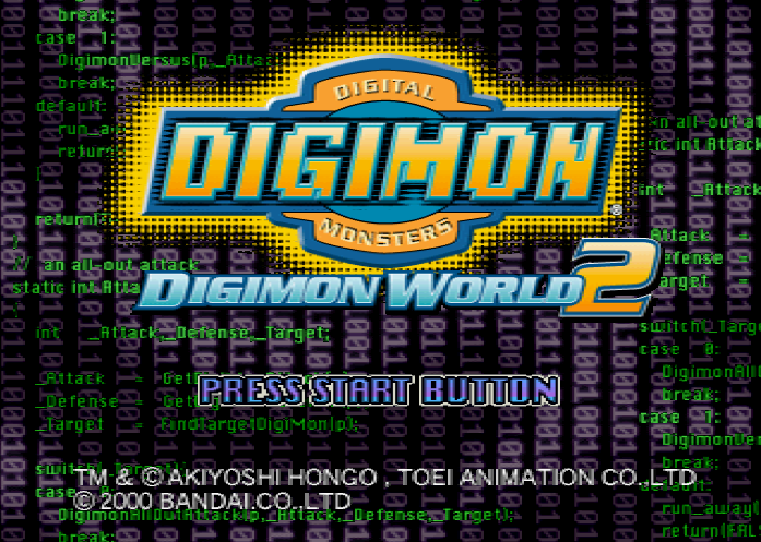 Bandai - 디지몬 월드 2 북미판 Digimon World 2 USA (플레이 스테이션 - PS - iso 다운로드)