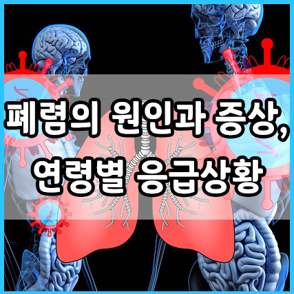 폐렴 : 원인, 증상과 연령별 응급상황 판단