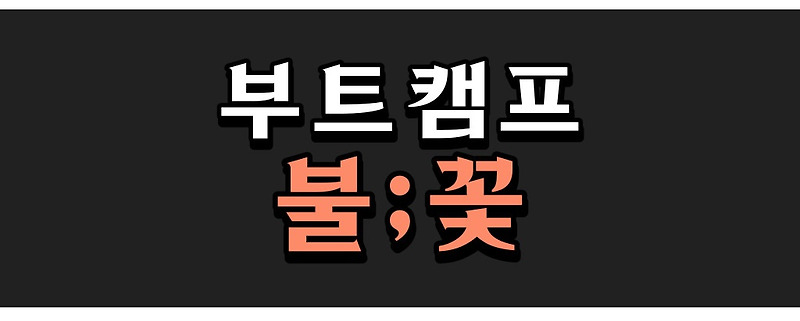 라플라스랩 부트캠프 불꽃 1기 솔직한 후기