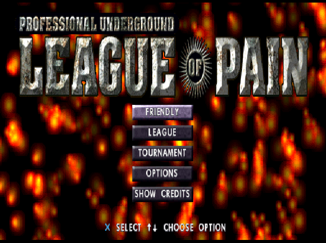 Psygnosis - 프로페셔널 언더그라운드 리그 오브 페인 북미판 Professional Underground League of Pain USA (플레이 스테이션 - PS - iso 다운로드)