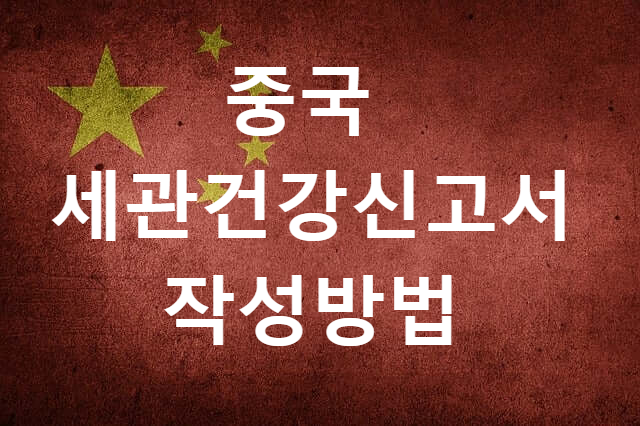 중국 입국 재개 입국절차 / 세관건강신고서 작성방법 (ft.위챗)