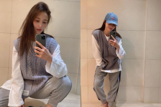 구본승 보고있나?..안혜경, 원피스 벗고 트레이닝복 여신 등극