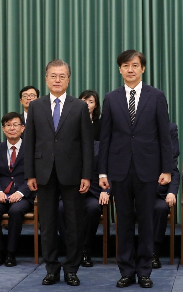 조국 법무부장관 임명, 검찰단체사표환영vs문재인 탄핵 실검 전쟁