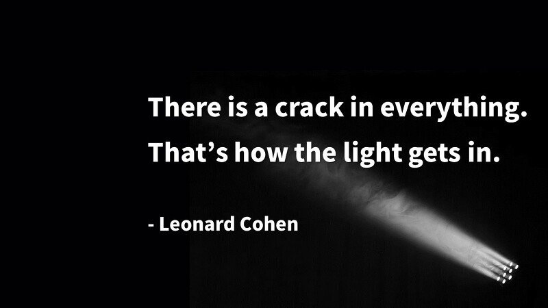 세상에는 완벽이란 없다! 빛과 희망에 대한 레너드 코헨의 명곡, 명언 (Leonard Cohen : Anthem : 송가(頌歌))