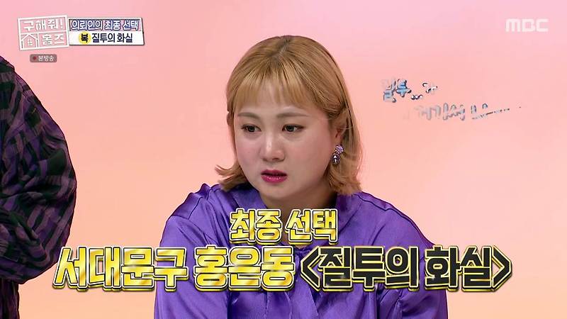구해줘홈즈 질투의 화실 최종 선택 서대문 홍은동 북한산 숲세권 매매가 5억 5천