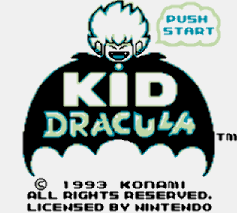 코나미 (KONAMI) - 키드 드라큘라 영문판 Kid Dracula USA & Europe (게임보이 - GB)