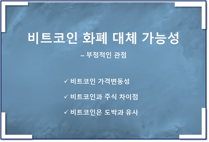 비트코인 화폐 인정 할 수 있을 까(부정적인 시각, 튤립 광풍, 가격 변동성)