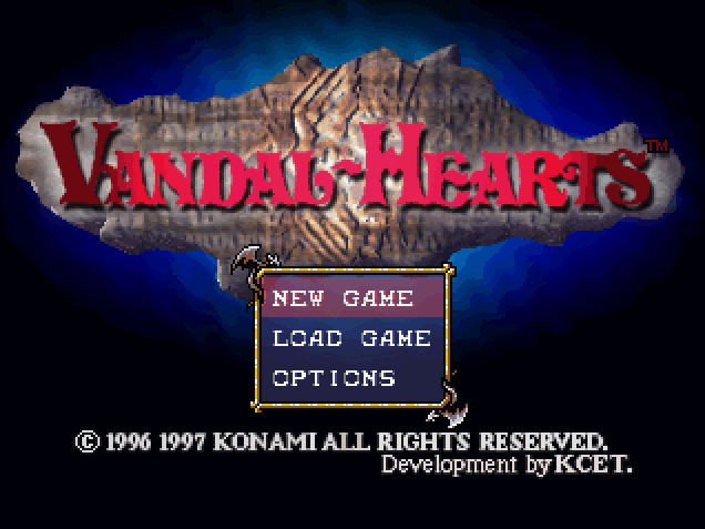 Konami - 반달 하츠 북미판 Vandal Hearts USA (플레이 스테이션 - PS - iso 다운로드)