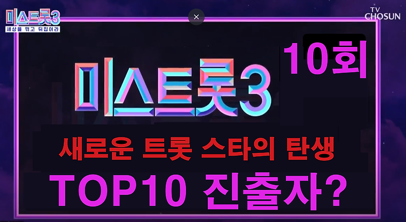 Miss Trot 3  (미스트롯3) Episode 10, Top10, semi-finalists and dropouts, 5th round winner Nayoung, Bae A-hyun and Jeong Seo-joo tied for 2nd place, audience evaluation 1st place is Kwak Ji-eun (ft. voting ranking, voting method)