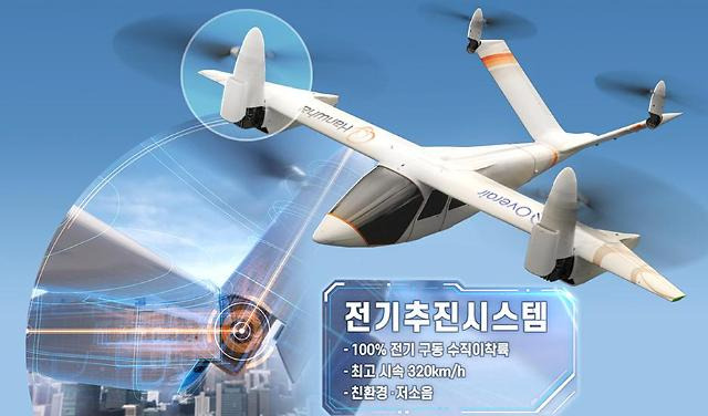 2025년 에어택시, 상용화 VIDEO:Hanwha Systems to test electric propulsion system for air taxi by end-June