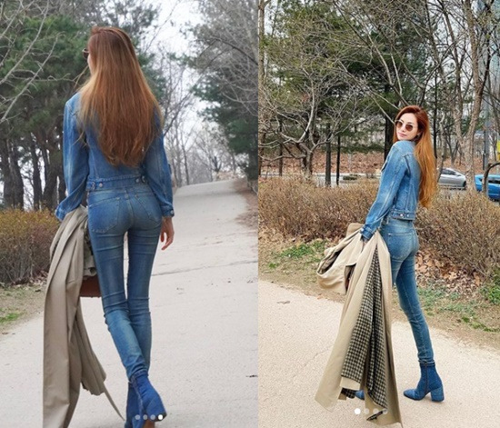 나나, 완벽한 청바지 핏+뒤태
