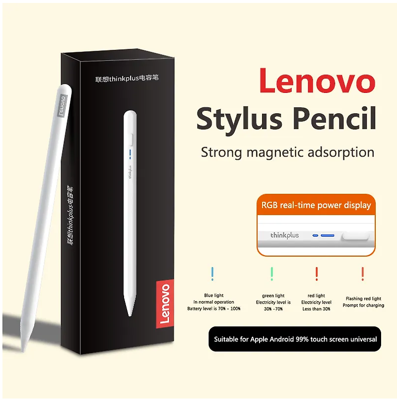 레노버 씽크플러스 BP16 범용 스타일러스 펜슬, 안드로이드 iOS 모바일 윈도우 태블릿용 터치 펜