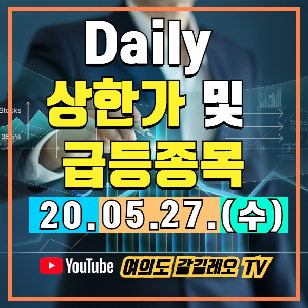 라파스 및 텐센트 뮤직 FUGA 음원공급 체결 및 미중분쟁 노이즈 관련주 급등 외 5월20일