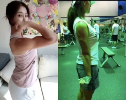 이지현 맞아? 근육질 몸매 美쳤다 