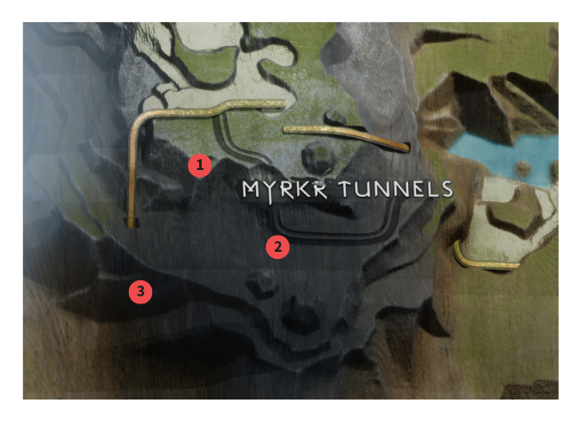 갓 오브 워 라그나로크 / 미르크르 터널 공략 및 지도 100%