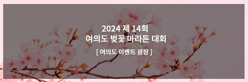 제 14회 여의도 벚꽃 마라톤 대회 2024 참가 신청 및 자세한 안내!