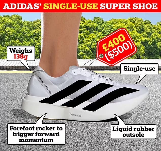 세계에서 가장 가벼운 마라톤 슈즈:  아세파, 세계기록 경신 The science behind Adidas' £400 single-use 'super shoe' that helped Tigist Assefa smash the women's marathon world record in Berlin