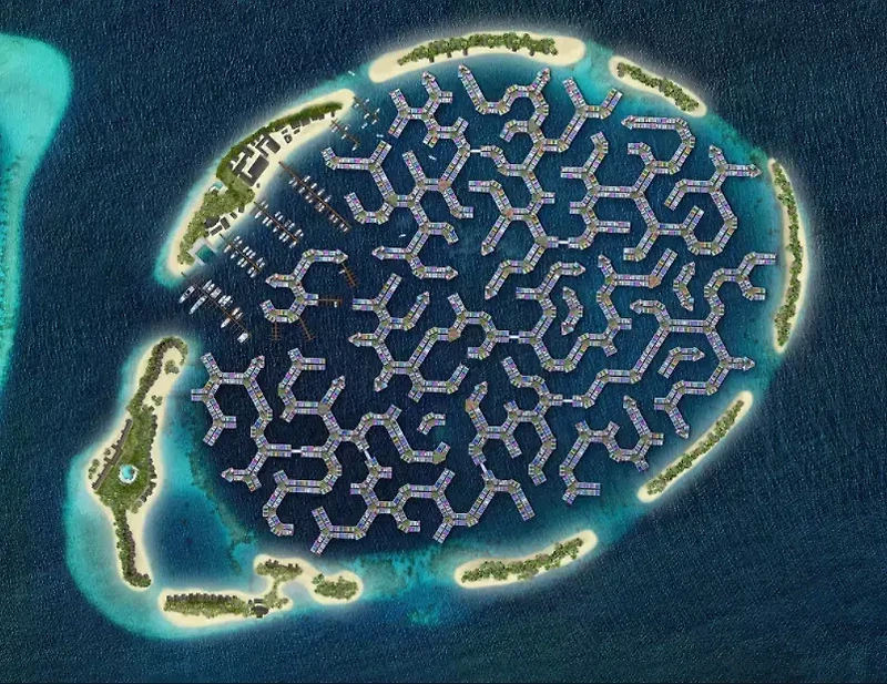 기후환경에 강한 플로팅 시티...네덜란드, 몰디브에 건설 VIDEO:Threatened by rising sea levels, the Maldives is building a floating city