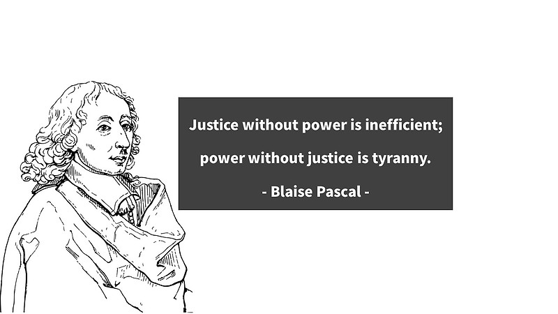 권력, 정의 및 인간에 대한 블레이즈 파스칼(Blaise Pascal)의 다양한 영어 명언 모음