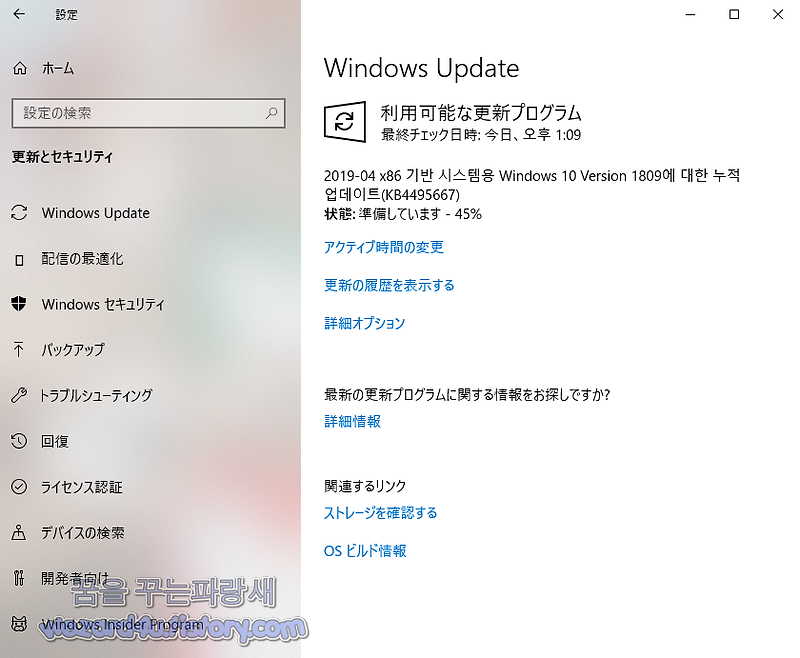 Windows 10 버전 1809 KB4495667 업데이트