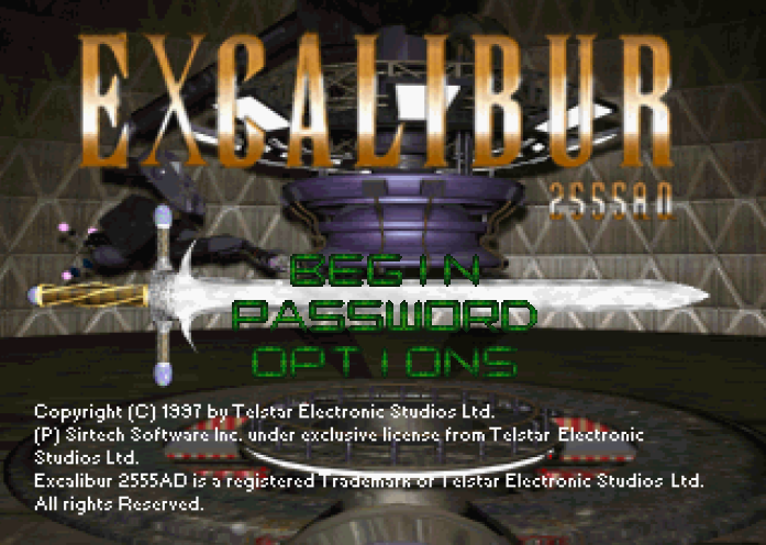 Telstar - 엑스칼리버 2555 A.D. 북미판 Excalibur 2555 A.D. USA (플레이 스테이션 - PS - iso 다운로드)