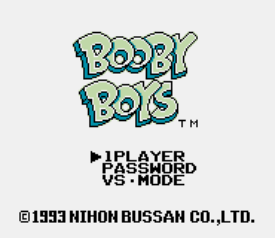 GB - Booby Boys (게임보이 / ゲームボーイ 게임 롬파일 다운로드)