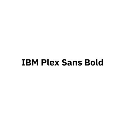 [고딕체]IBM Plex Sans Bold 폰트 무료 다운로드(제작 : IBM)
