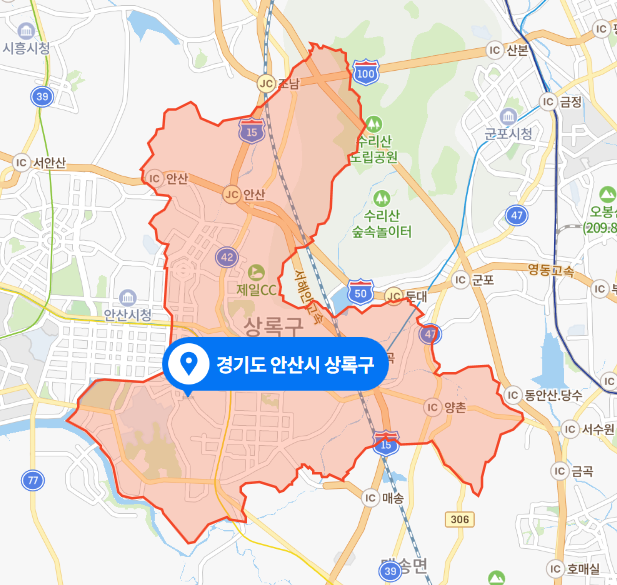 경기도 안산시 상록구 오토바이→불법 주차된 대형 화물차 충돌사고 (2021년 3월 20일)
