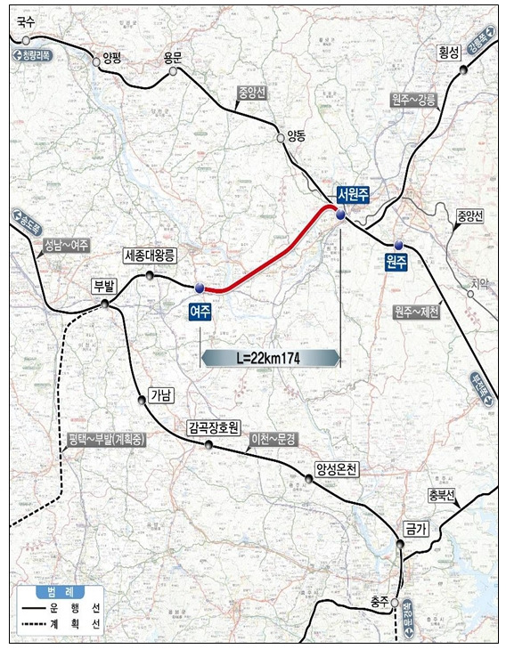 [강원도] 여주~원주 복선전철 건설 사업, 2024년 상반기 착공 ㅣ 수도권 연결 광역철도망 구축사업 추진 탄력